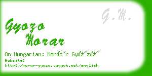 gyozo morar business card